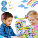 Jouet éducatif à engrenages électriques