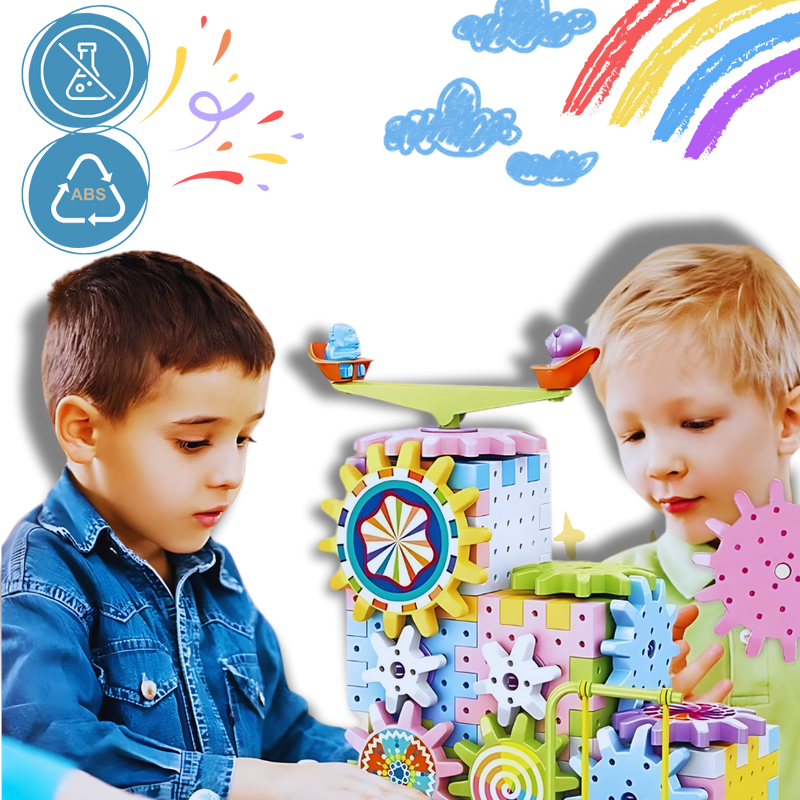 Jouet éducatif à engrenages électriques