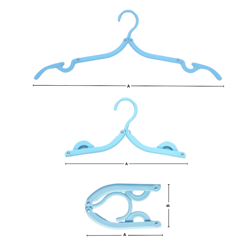 Cintres pliables double taille