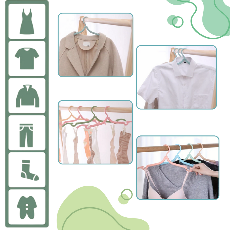 Cintres pliables double taille