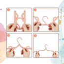 Cintres pliables double taille