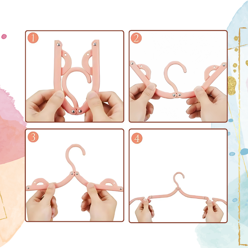 Cintres pliables double taille