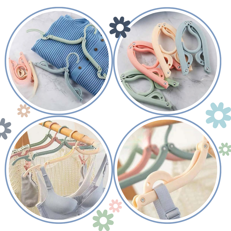 Cintres pliables double taille