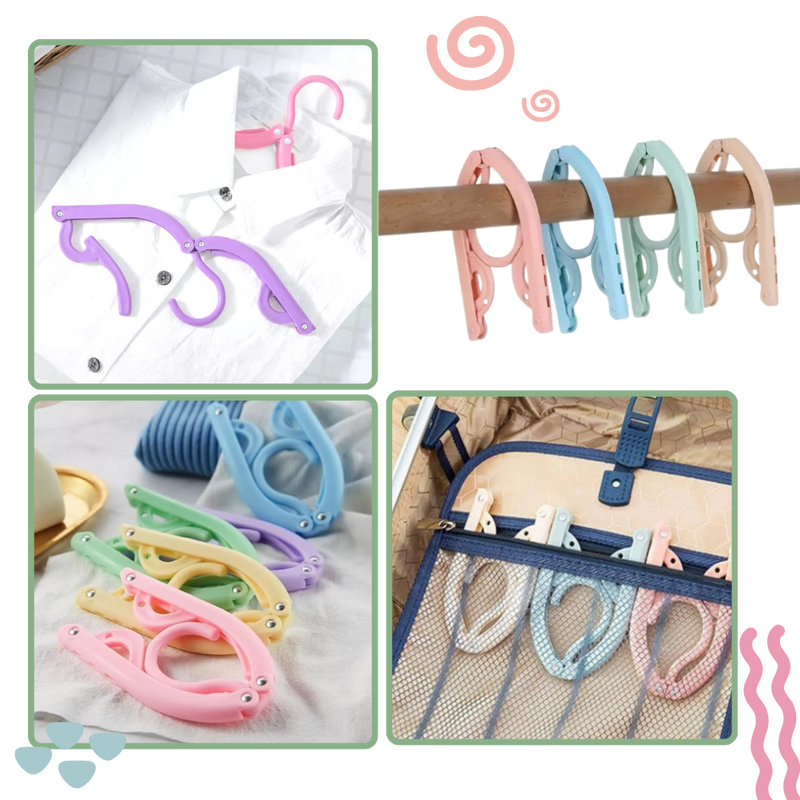 Cintres pliables double taille