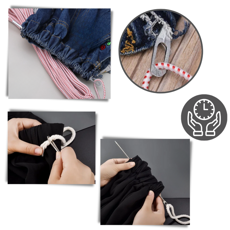 Enfileur facile de cordon de serrage de la ceinture