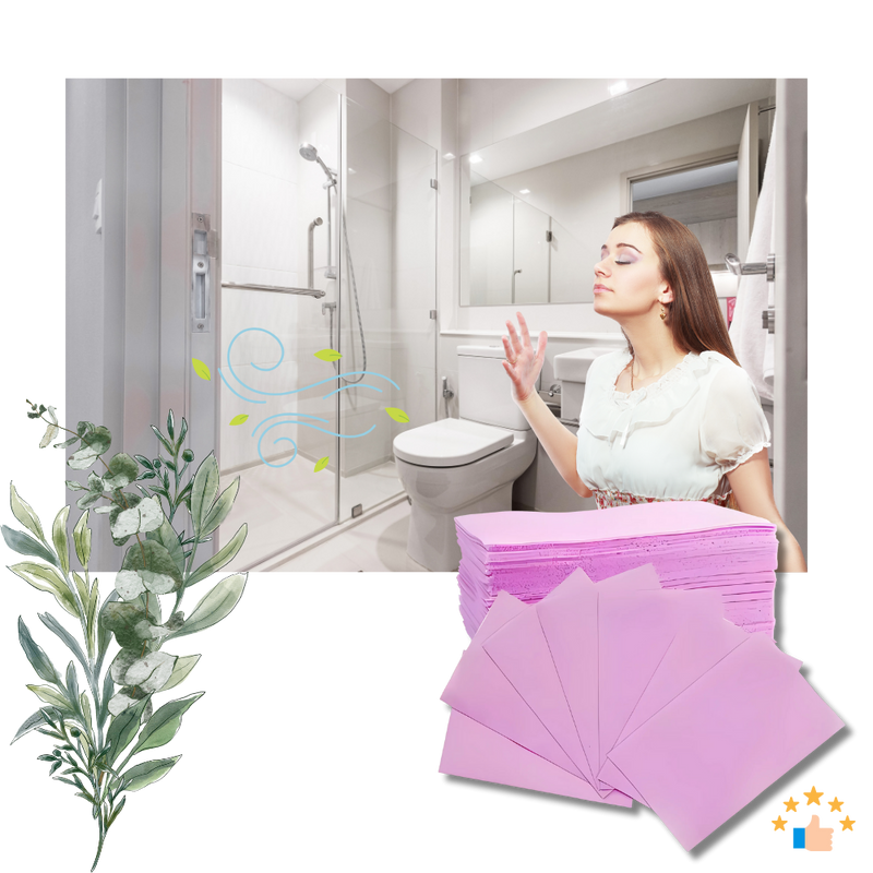 Feuilles nettoyantes écologiques pour les toilettes