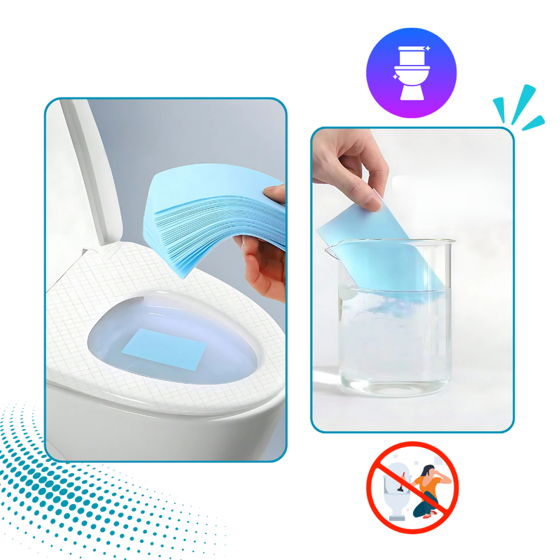 Feuilles nettoyantes écologiques pour les toilettes