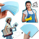 Feuilles nettoyantes écologiques pour les toilettes