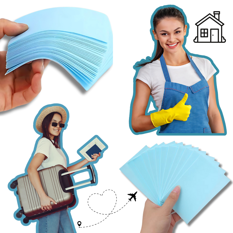 Feuilles nettoyantes écologiques pour les toilettes