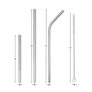 Paille réutilisable en acier inoxydable