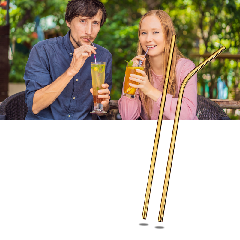 Paille réutilisable en acier inoxydable