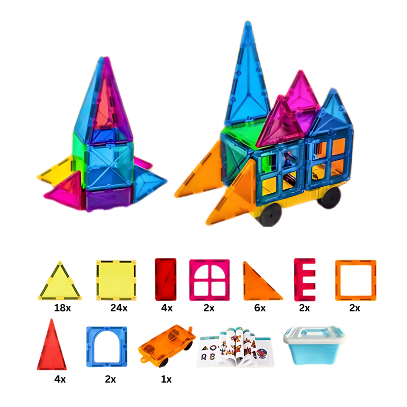 Blocs de construction magnétiques éducatifs