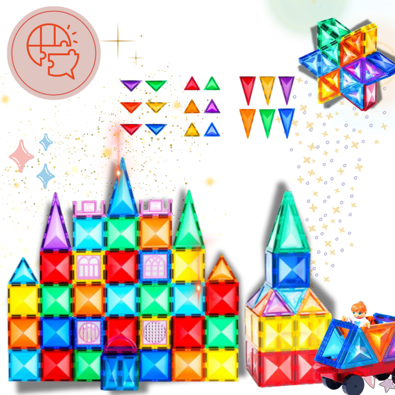 Blocs de construction magnétiques éducatifs