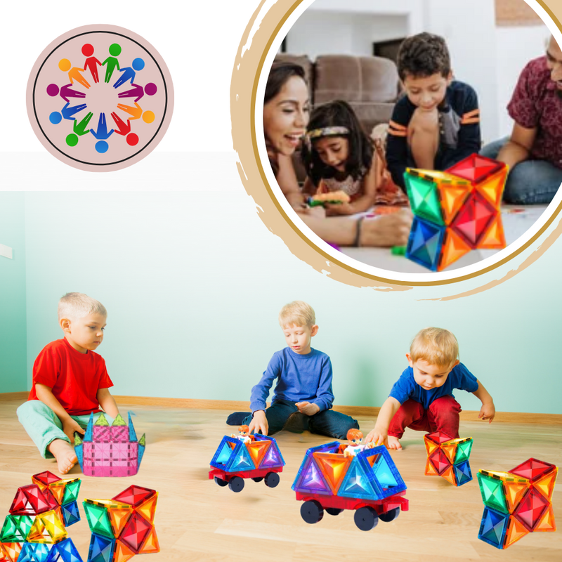 Blocs de construction magnétiques éducatifs