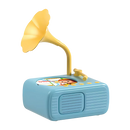 Jouet éducatif gramophone rétro