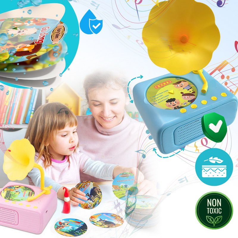 Jouet éducatif gramophone rétro