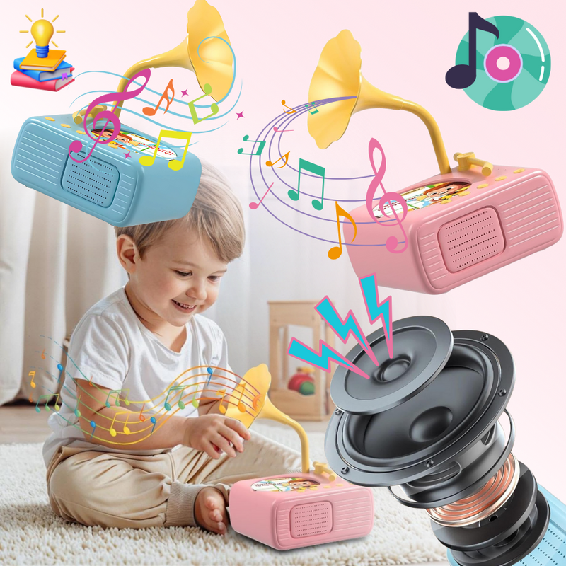 Jouet éducatif gramophone rétro