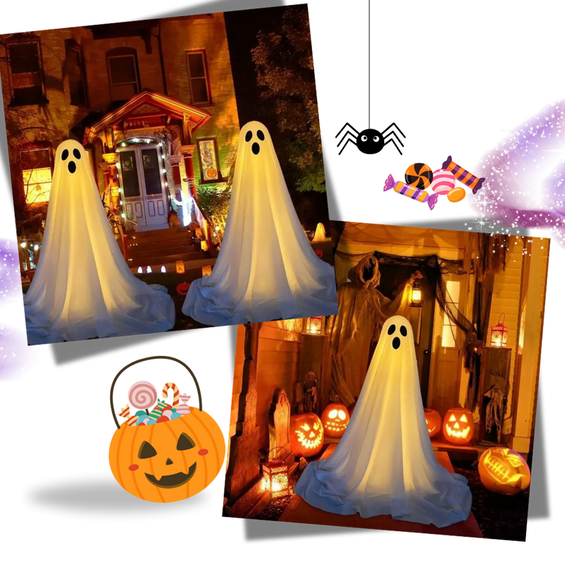 Fantôme lumineux et effrayant pour Halloween
