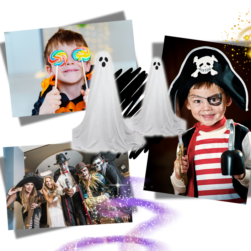 Fantôme lumineux et effrayant pour Halloween