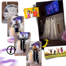 Fantôme lumineux et effrayant pour Halloween