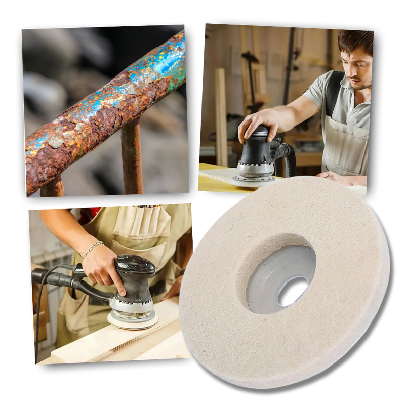 Disque de polissage efficace pour perçeuse