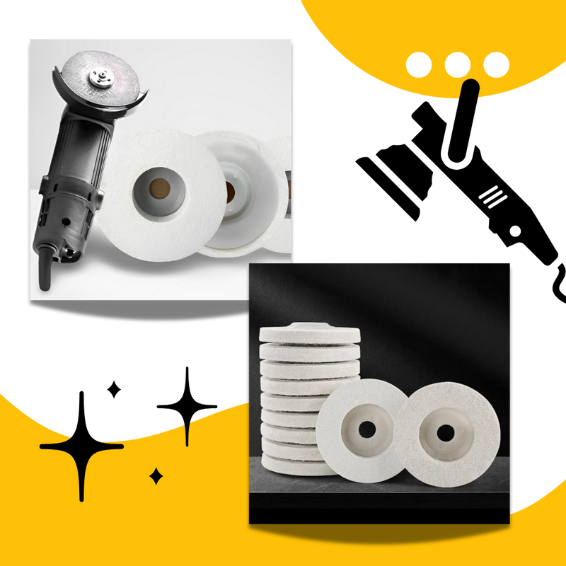 Disque de polissage efficace pour perçeuse