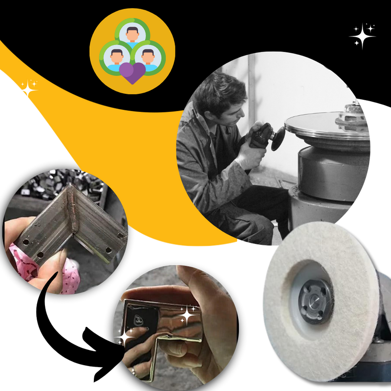 Disque de polissage efficace pour perçeuse