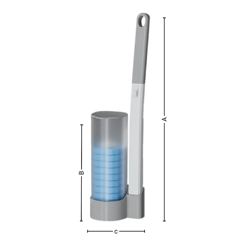 Brosse de toilette jetable pour un nettoyage efficace