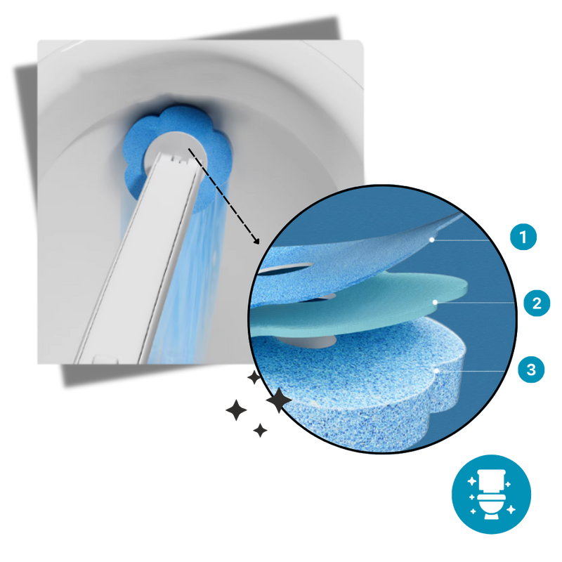 Brosse de toilette jetable pour un nettoyage efficace