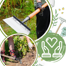 Pelle efficace pour le nettoyage du jardin