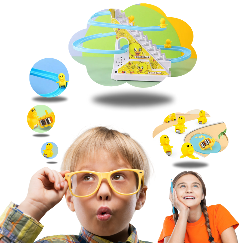Piste de course de canards interactive