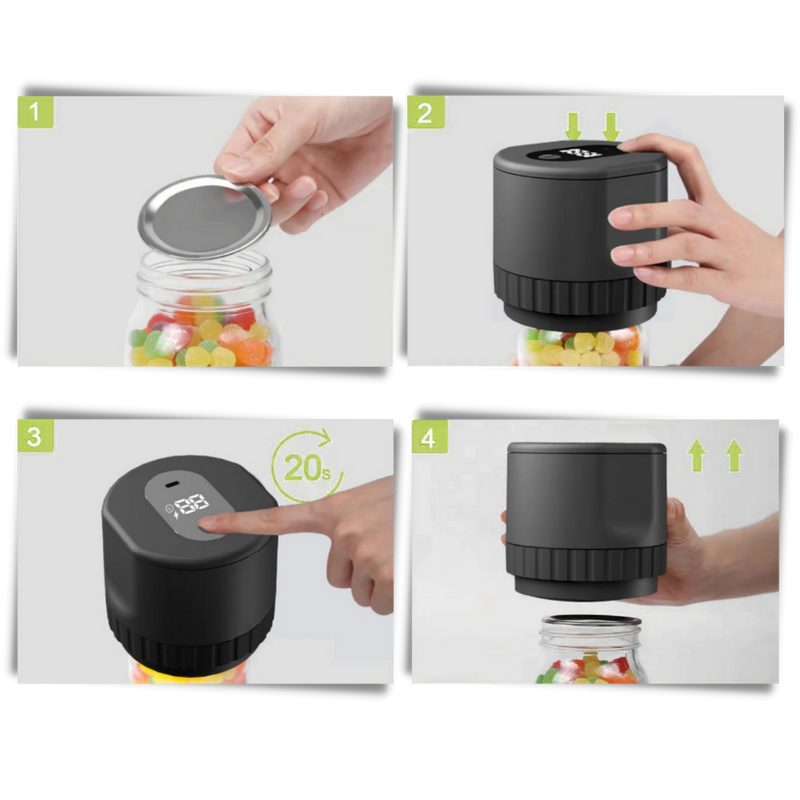 Scelleur sous vide électrique pour bocaux