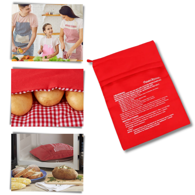 Sac de cuisson à pommes de terre pour micro-ondes