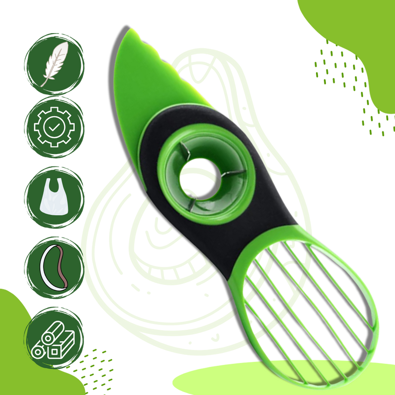 Outil ergonomique multifonctionnel pour couper les avocats