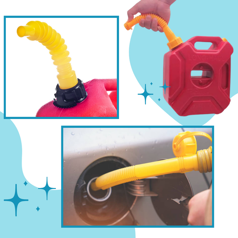 Bec verseur flexible pour bidon d'essence