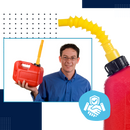 Bec verseur flexible pour bidon d'essence