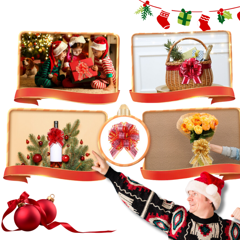 Noeuds en ruban festifs à assemblage facile