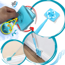 Brosse de nettoyage flexible pour plinthes