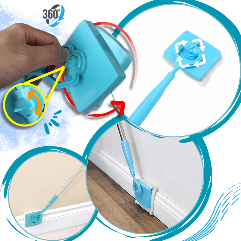 Brosse de nettoyage flexible pour plinthes