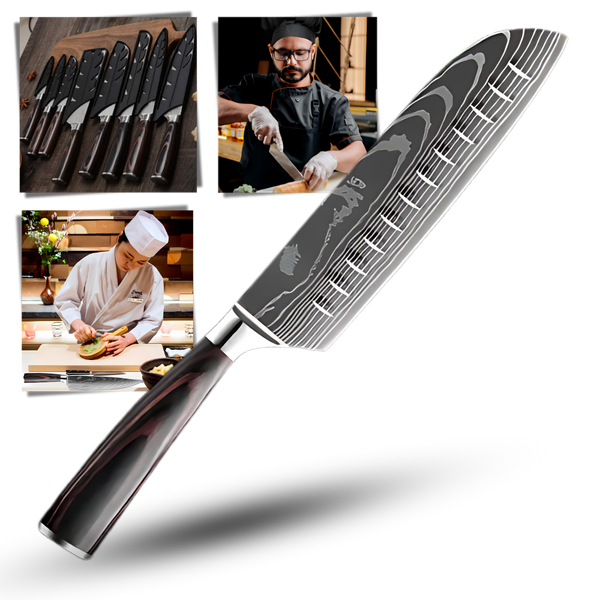 Couteau japonais en bois de Pakka