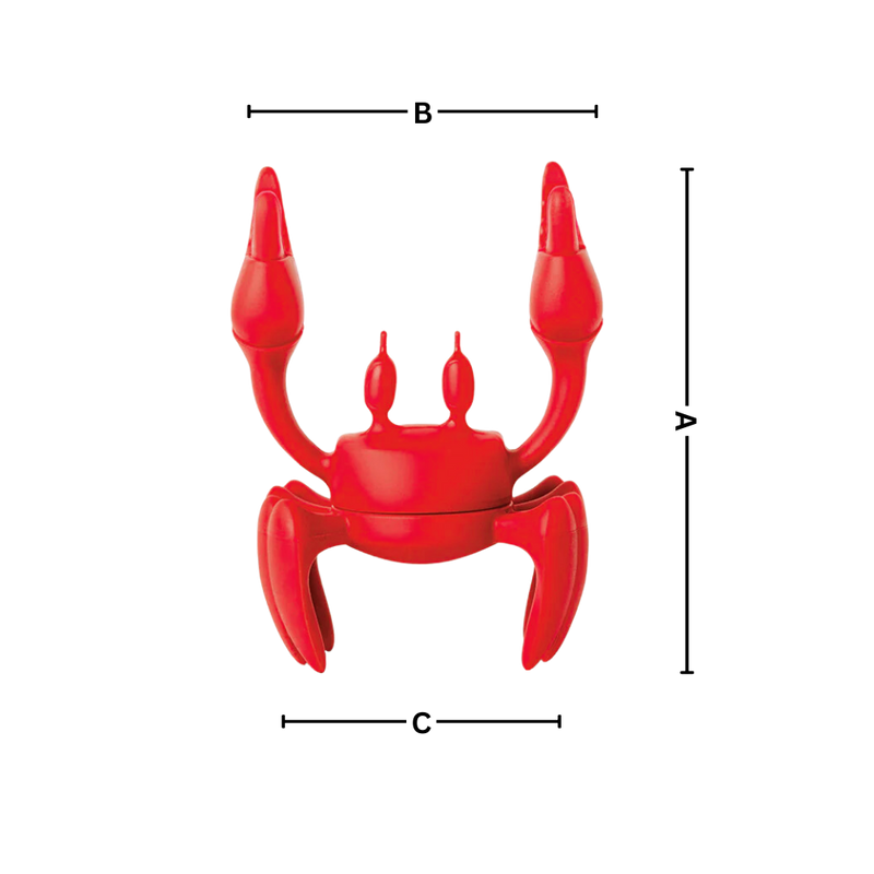 Porte-cuillère antidérapant en forme de crabe amusant