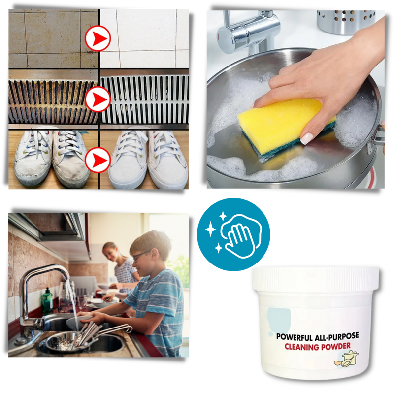 Poudre nettoyante douce tout usage