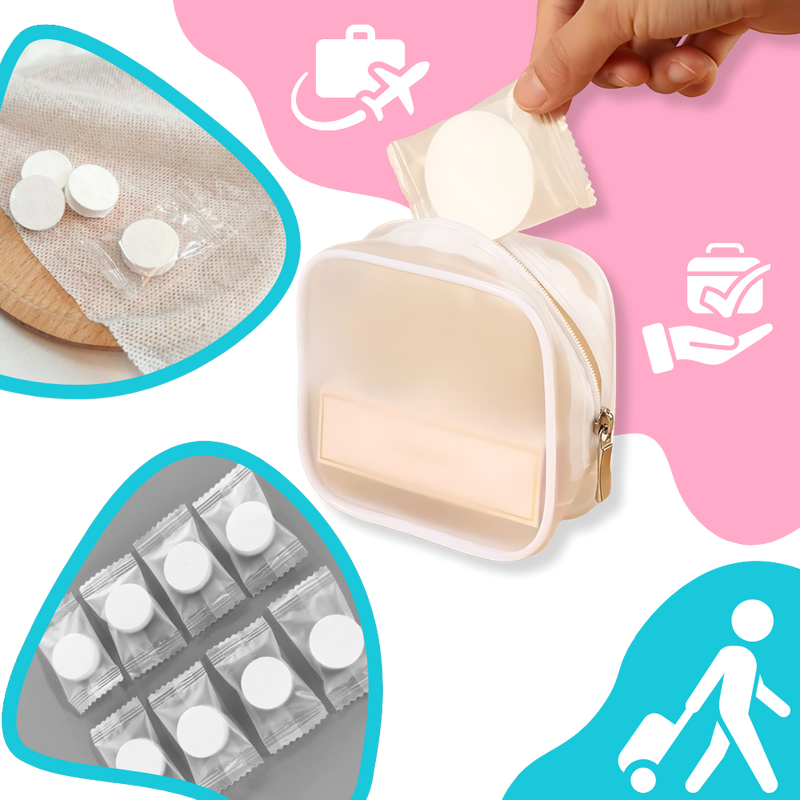 Serviettes compressées en coton doux