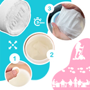 Serviettes compressées en coton doux