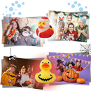 Calendrier de l'Avent des canards sur le thème d'Halloween et de Noël