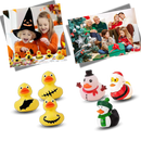 Calendrier de l'Avent des canards sur le thème d'Halloween et de Noël