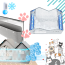 Maison pour chats à isolation thermique réfléchissante