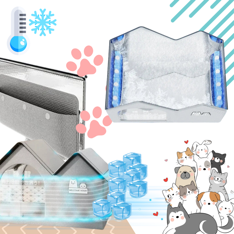 Maison pour chats à isolation thermique réfléchissante