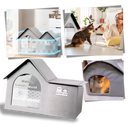 Maison pour chats à isolation thermique réfléchissante