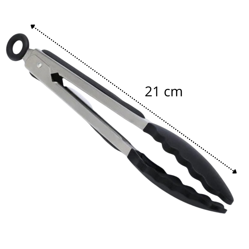 Pince de barbecue en acier inoxydable avec poignée en silicone